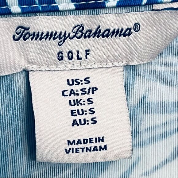 Tommy Bahama Golf Jacket Activewear Full Zip Blue Tropical Zip/Pockets S NWOT - Picture 10 of 11